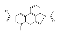 (6aR,9R)-4-acetyl-7-methyl-6,6a,8,9-tetrahydroindolo[4,3-fg]quinoline-9-carboxylic acid结构式