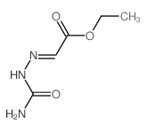 ethyl 2-(carbamoylhydrazinylidene)acetate structure