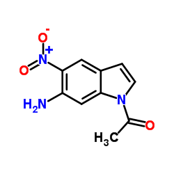 1-(6-Amino-5-nitro-1H-indol-1-yl)ethanone structure