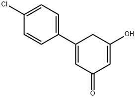 2,5-Cyclohexadien-1-one, 3-(4-chlorophenyl)-5-hydroxy- Structure