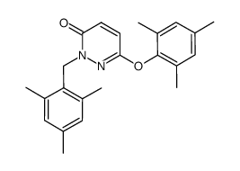 2-(2,4,6-trimethylbenzyl)-6-(2,4,6-trimethylphenoxy)-2H-pyridazin-3-one Structure