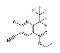 ethyl 6-chloro-5-cyano-2-(pentafluoroethyl)nicotinate结构式