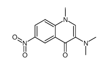 3-dimethylamino-1-methyl-6-nitro-1H-quinolin-4-one结构式