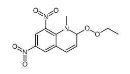 ethyl-(1-methyl-6,8-dinitro-1,2-dihydro-[2]quinolyl)-peroxide结构式
