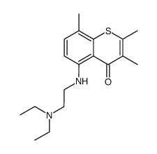 5-(2-diethylamino-ethylamino)-2,3,8-trimethyl-thiochromen-4-one结构式