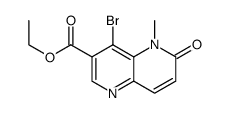 ethyl 4-bromo-5-methyl-6-oxo-5,6-dihydro-1,5-naphthyridine-3-carboxylate结构式