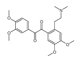 4,5,4',5'-Tetramethoxy-2-<2-dimethylamino-ethyl>-benzil结构式