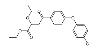 ethyl 3-<4-(4-chlorophenoxy)benzoyl>-2-ethoxypropionate结构式