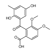 3,4-Dimethoxy-2-<2,5-dihydroxy-3-methyl-benzoyl>-benzoesaeure结构式