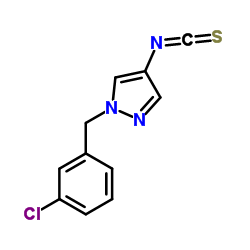 1-(3-CHLORO-BENZYL)-4-ISOTHIOCYANATO-1H-PYRAZOLE Structure