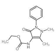 Carbamic acid,(2,3-dihydro-1,5-dimethyl-3-oxo-2-phenyl-1H-pyrazol-4-yl)-, ethyl ester (9CI)结构式