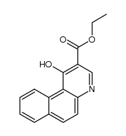 3-carbethoxy-4-hydroxybenzo(f)quinoline结构式