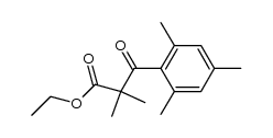3-mesityl-2,2-dimethyl-3-oxo-propionic acid ethyl ester Structure