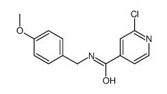 2-Chloro-N-(4-Methoxybenzyl)pyridine-4-carboxamide结构式