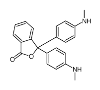 3,3-bis[4-(methylamino)phenyl]-2-benzofuran-1-one Structure