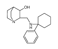 2-[[(1-phenylcyclohexyl)amino]methyl]-1-azabicyclo[2.2.2]octan-3-ol结构式