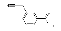 Benzeneacetonitrile, 3-acetyl- (9CI) Structure