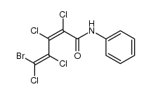 1,2,3,4-Tetrachlor-1-brom-pentadien-(1,3)-saeure-(5)-anilid structure