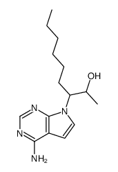 7-deaza-9-(2-hydroxy-3-nonyl)adenine结构式