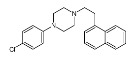 1-(4-chlorophenyl)-4-(2-naphthalen-1-ylethyl)piperazine结构式