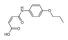 (Z)-4-oxo-4-((4-propoxyphenyl)amino)but-2-enoic acid Structure