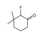 2-fluoro-3,3-dimethylcyclohexan-1-one结构式