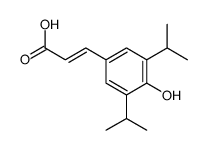 3-[4-hydroxy-3,5-di(propan-2-yl)phenyl]prop-2-enoic acid结构式