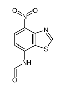 Formamide,N-(4-nitro-7-benzothiazolyl)-(9CI) Structure