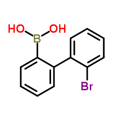 (2'-溴-[1,1'-联苯基]-2-基)硼酸结构式