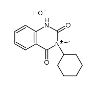3-cyclohexyl-3-methyl-2,4-dioxo-1,2,3,4-tetrahydro-quinazolinium, hydroxide结构式