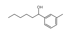 1-(3-methylphenyl)hexanol结构式