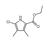 ethyl 5-chloro-3,4-diethylpyrrole-2-carboxylate结构式