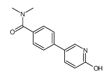 N,N-dimethyl-4-(6-oxo-1H-pyridin-3-yl)benzamide结构式