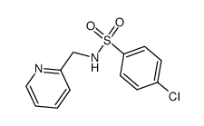 4-chloro-N-(pyridin-2-ylmethyl)benzenesulfonamide结构式