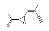 Ethanone, 1-[3-(2-methyl-1-buten-3-ynyl)oxiranyl]-, [2alpha,3beta(Z)]- (9CI) Structure