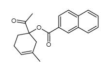 1-Acetyl-3-methyl-3-cyclohexen-1-yl β-naphthoate结构式