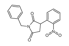 1-benzyl-3-(2-nitrophenyl)pyrrolidine-2,5-dione Structure