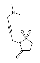2-[4-(dimethylamino)but-2-ynyl]-1,1-dioxo-1,2-thiazolidin-3-one结构式