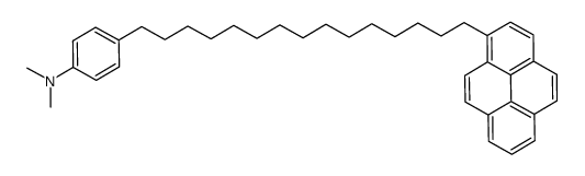 N,N-dimethyl-4-(15-pyren-1-ylpentadecyl)aniline结构式