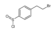 4-(2-bromoethyl)benzenesulfinyl chloride结构式