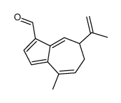 4-methyl-7-prop-1-en-2-yl-6,7-dihydroazulene-1-carbaldehyde结构式