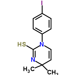 1-(4-Iodophenyl)-4,4-dimethyl-3,4-dihydro-2(1H)-pyrimidinethione结构式