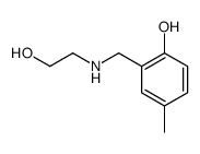 2-[(2-hydroxyethylamino)methyl]-4-methylphenol Structure