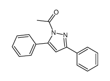 1-(3,5-diphenylpyrazol-1-yl)ethanone Structure