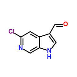 5-氯-6-氮杂吲哚-3-羧醛结构式