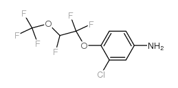3-Chloro-4-[1,1,2-trifluoro-2-(trifluoromethoxy)ethoxy]benzenamine Structure