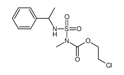 2-chloroethyl N-methyl-N-(1-phenylethylsulfamoyl)carbamate Structure