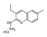 3-Ethyl-2-hydrazino-6-methylquinoline hydrochloride structure