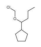 1-(chloromethoxy)-1-cyclopentylbutane Structure