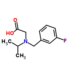 N-(3-Fluorobenzyl)-N-isopropylglycine结构式